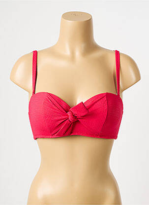Haut de maillot de bain bretelles élastiquées ajustables haut soutien-gorge push-up rose SIMONE PERELE femme