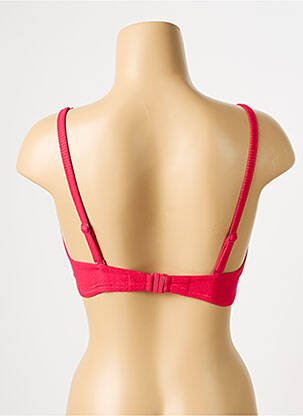 Haut de maillot de bain bretelles élastiquées ajustables haut soutien-gorge push-up rose SIMONE PERELE femme