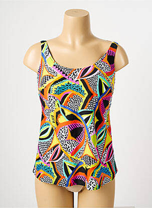 Top de bain orange ANTIGEL pour femme