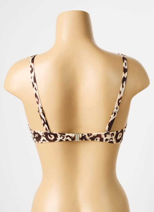 Haut de maillot de bain haut soutien-gorge moulé haut soutien-gorge moulé marron ANTIGEL femme
