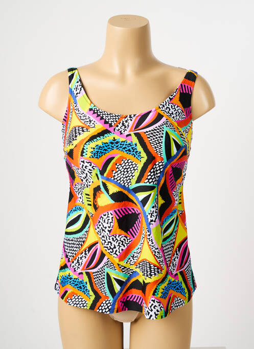 Top de bain orange ANTIGEL pour femme