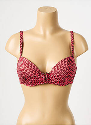 Haut de maillot de bain stretch haut soutien-gorge moulé rouge SIMONE PERELE femme
