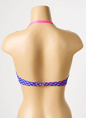 Haut de maillot de bain stretch haut soutien-gorge push-up violet ANTIGEL femme