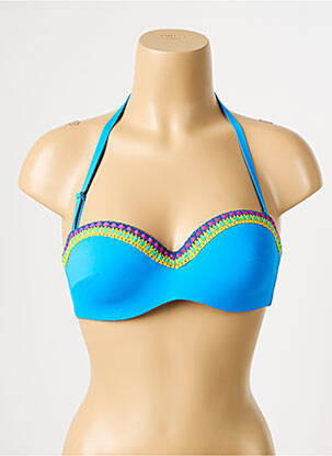 Haut de maillot de bain haut bandeau haut bandeau bleu ANTIGEL femme