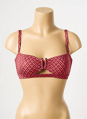 Haut de maillot de bain stretch haut soutien-gorge balconnet rouge SIMONE PERELE femme