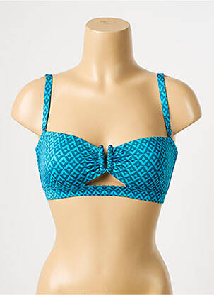 Haut de maillot de bain stretch haut soutien-gorge balconnet bleu SIMONE PERELE femme