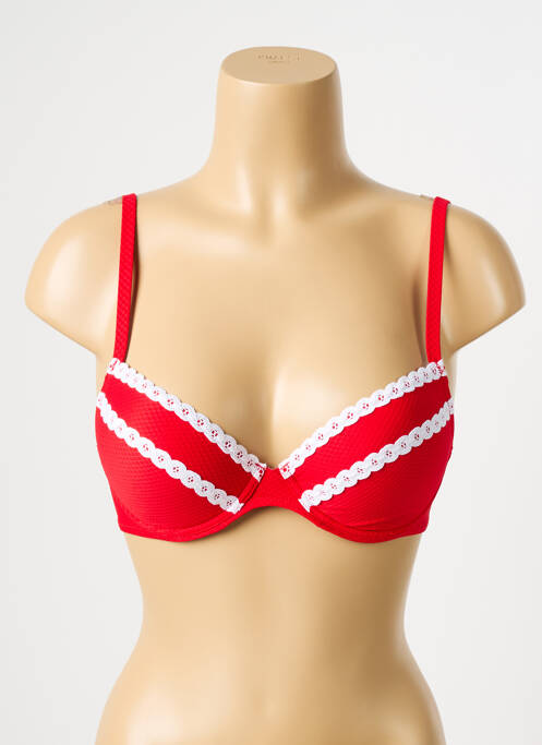 Haut de maillot de bain haut soutien-gorge moulé haut soutien-gorge moulé rouge ANTIGEL femme