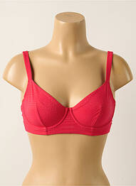 Haut de maillot de bain stretch haut soutien-gorge emboitant rose SIMONE PERELE femme