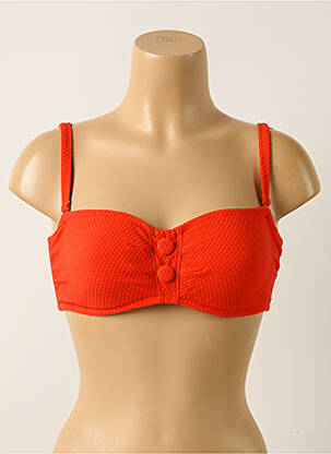 Haut de maillot de bain stretch haut bandeau orange SIMONE PERELE femme