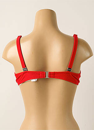 Haut de maillot de bain stretch haut soutien-gorge emboitant rouge ANTIGEL femme