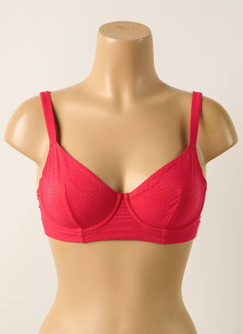 Haut de maillot de bain stretch haut soutien-gorge emboitant rose SIMONE PERELE femme