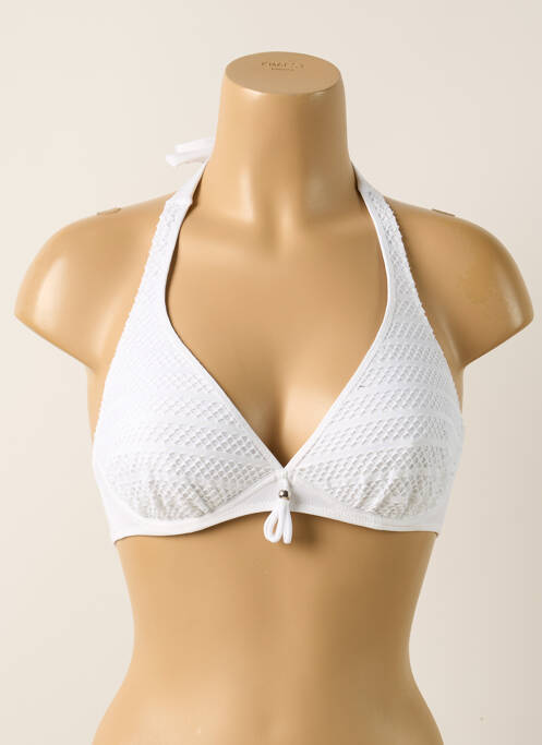 Haut de maillot de bain blanc ANTIGEL pour femme