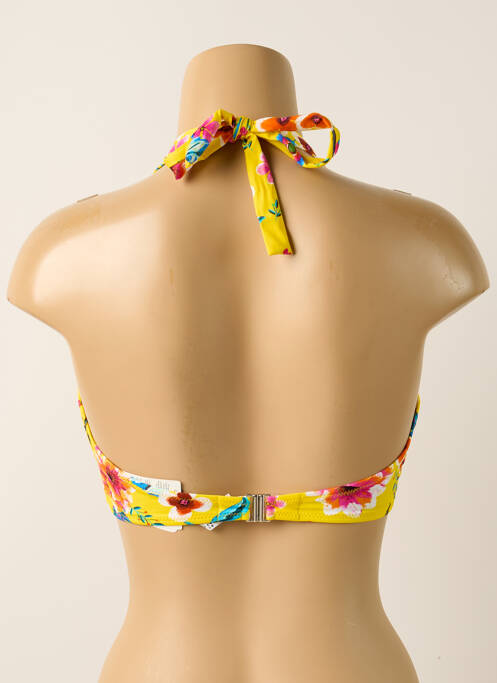 Haut de maillot de bain jaune ANTIGEL femme