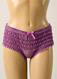 Shorty broderie ruban violet PASSIONATA femme