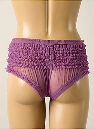 Shorty broderie ruban violet PASSIONATA femme