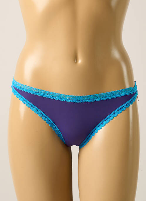 Tanga bleu PASSIONATA pour femme