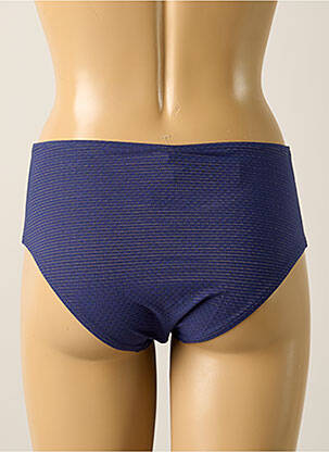 Bas de maillot de bain effet matière satinée culotte bleu SIMONE PERELE femme