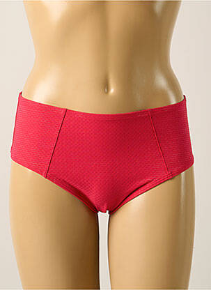 Bas de maillot de bain effet matière satinée culotte rouge SIMONE PERELE femme