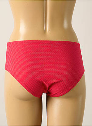 Bas de maillot de bain effet matière satinée culotte rouge SIMONE PERELE femme
