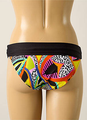 Bas de maillot de bain imprimé fantaisie culotte noir ANTIGEL femme