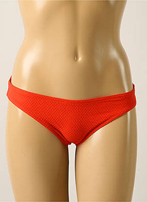 Bas de maillot de bain effet matière satinée culotte orange SIMONE PERELE femme
