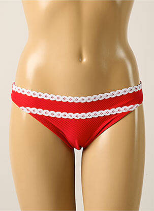Bas de maillot de bain stretch culotte rouge ANTIGEL femme