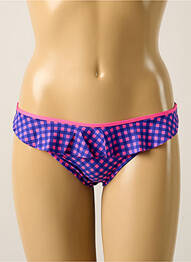 Bas de maillot de bain effet matière satinée culotte violet ANTIGEL femme