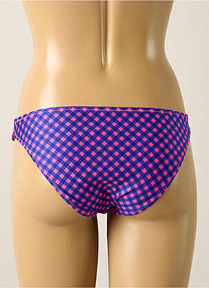 Bas de maillot de bain effet matière satinée culotte violet ANTIGEL femme