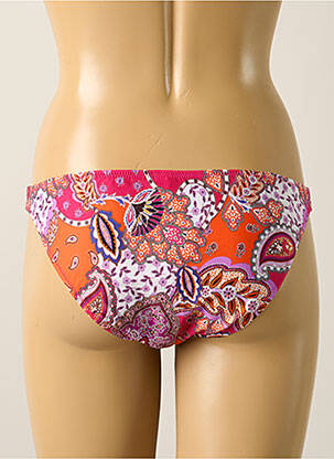 Bas de maillot de bain effet matière satinée culotte orange ANTIGEL femme