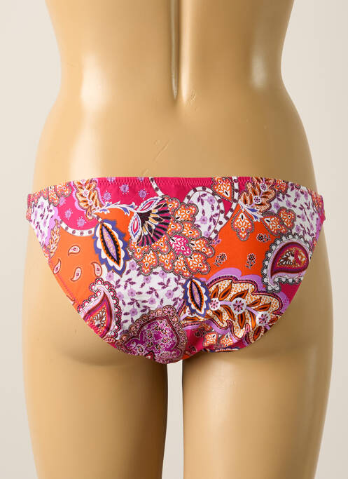 Bas de maillot de bain effet matière satinée culotte orange ANTIGEL femme