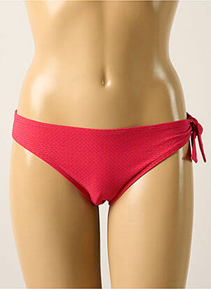 Bas de maillot de bain imprimé rayures culotte rouge SIMONE PERELE femme
