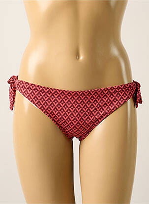 Bas de maillot de bain effet matière satinée bikini orange SIMONE PERELE femme
