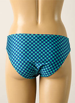 Bas de maillot de bain effet matière satinée culotte vert ANTIGEL femme