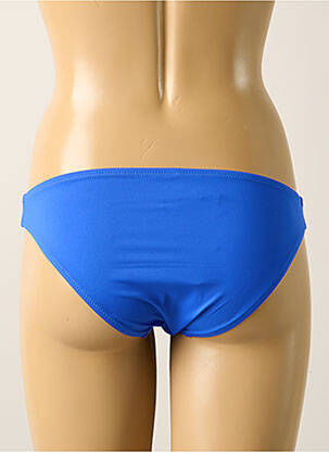 Bas de maillot de bain effet matière satinée culotte bleu ANTIGEL femme