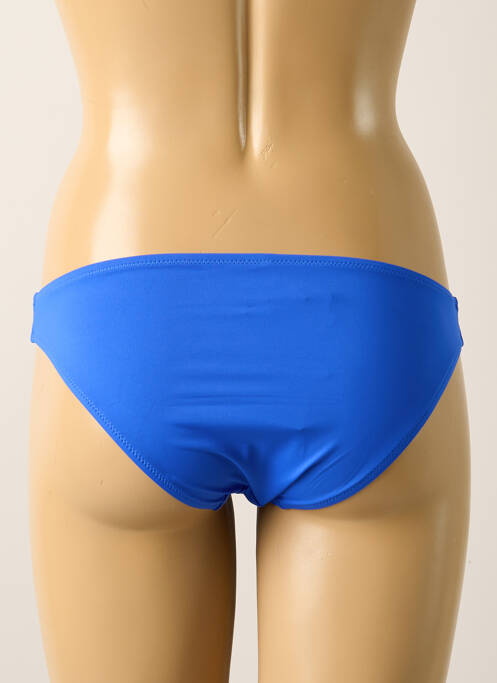 Bas de maillot de bain effet matière satinée culotte bleu ANTIGEL femme