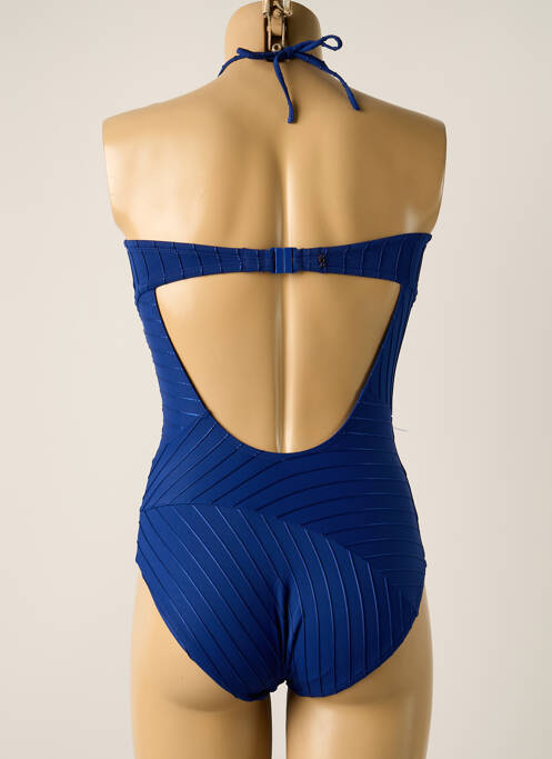 Maillot de bain 1 pièce bleu LOU pour femme