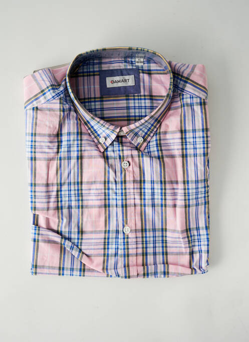 Chemise manches courtes rose DAMART pour homme
