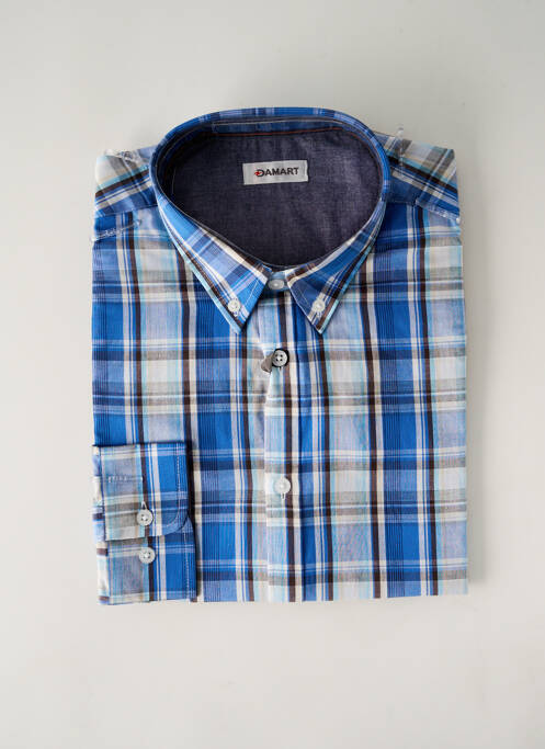 Chemise manches longues bleu DAMART pour homme