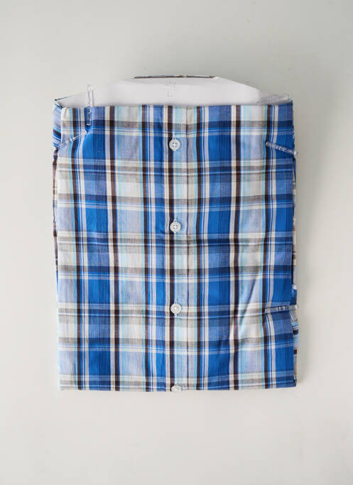 Chemise manches longues bleu DAMART pour homme