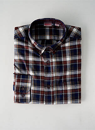 Chemise manches longues manches longues marron DAMART homme