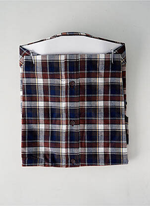 Chemise manches longues manches longues marron DAMART homme