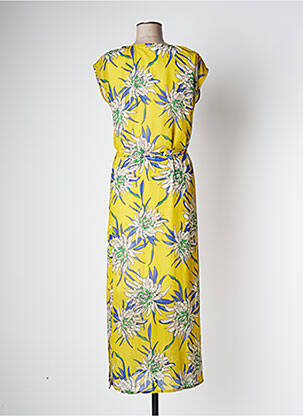Robe longue manches courtes manches courtes jaune LE PETIT BAIGNEUR femme