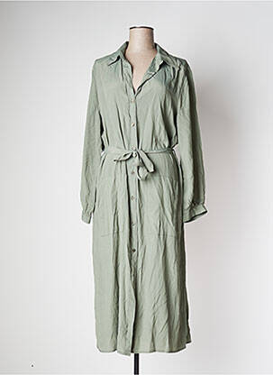 Robe longue manches longues manches longues vert IMPERIAL femme
