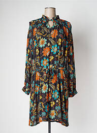 Robe mi-longue coupe fluide manches longues noir LE PETIT BAIGNEUR femme