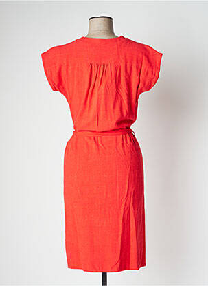 Robe mi-longue manches courtes manches courtes rouge LE PETIT BAIGNEUR femme