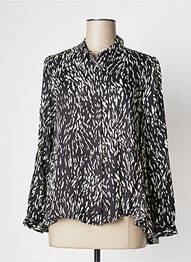 Chemisier coupe fluide manches longues noir IMPERIAL femme