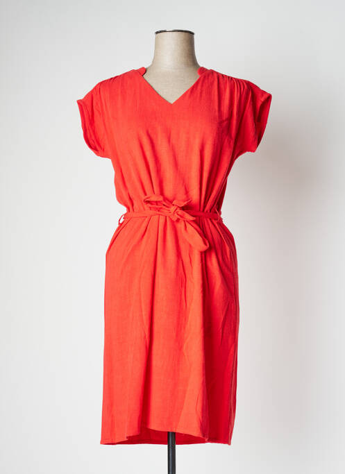 Robe mi-longue rouge LE PETIT BAIGNEUR pour femme