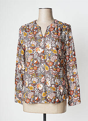 Blouse tissage popeline manches longues gris LE PETIT BAIGNEUR femme