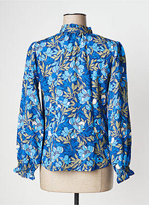 Blouse tissage popeline manches longues bleu LE PETIT BAIGNEUR femme