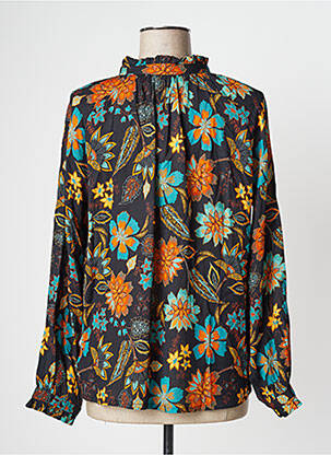 Blouse tissage popeline manches longues noir LE PETIT BAIGNEUR femme